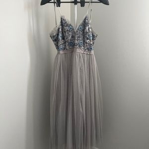 Grey Cocktail Dress